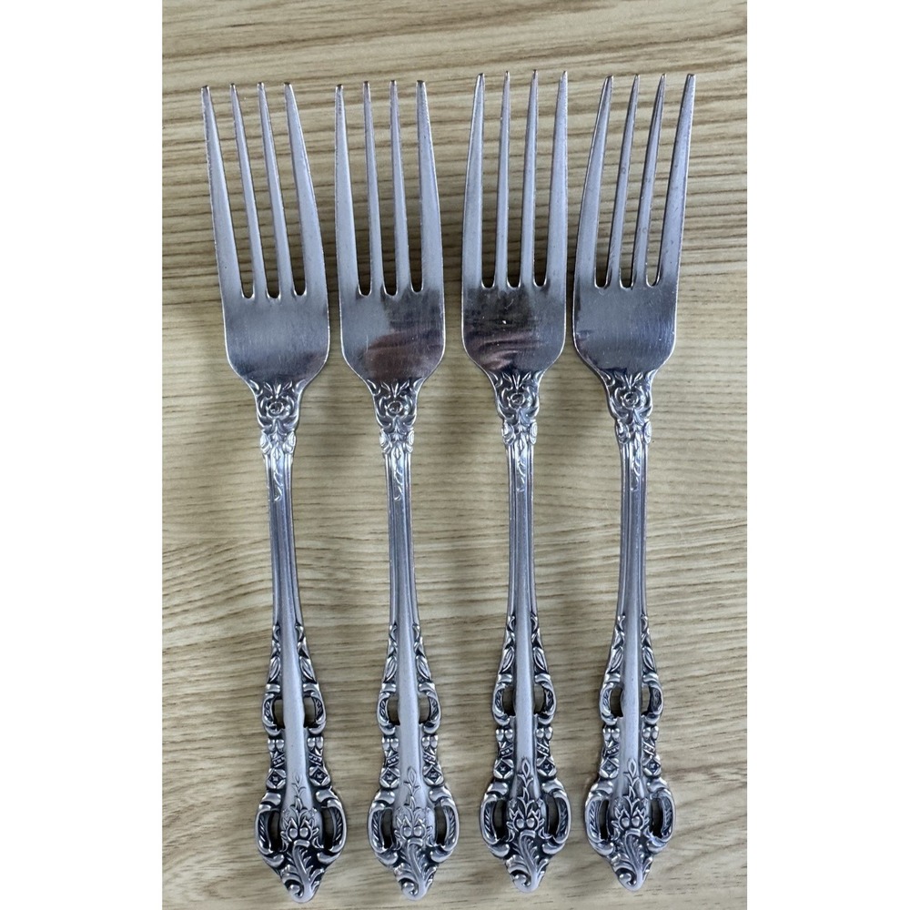 Vintage Stanley Roberts Lady JoAnn Dinner Forks Set of 4 Stainless Japan